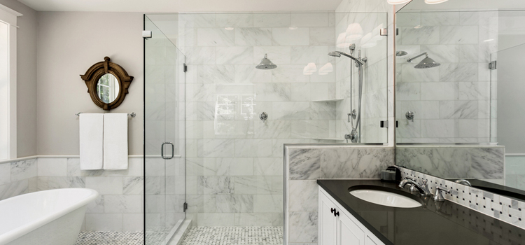 bathroom shower door installation in Pomona